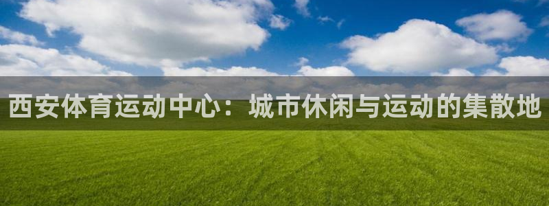 3377体育：西安体育运动中心：城市休闲与运动的集散地
