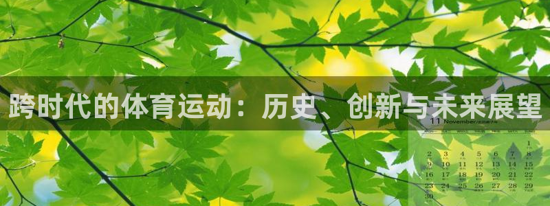 3377体育app登录入口：跨时代的体育运动：历史、创新与未来展望